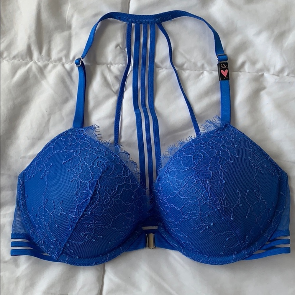 Royal blue Victoria’s Secret push up bra